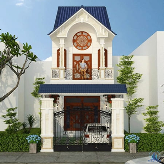 Mẫu nhà mái thái 1 tầng